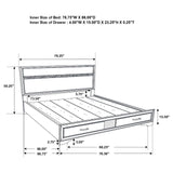 Miranda Black 5-Piece California King Platform Storage Bedroom Set by Coaster at Eve Furniture