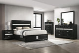 Miranda Black 5-Piece Eastern King Bedroom Set