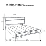 Miranda 5-Piece Eastern King Platform Storage Bedroom Set by Coaster at Eve Furniture