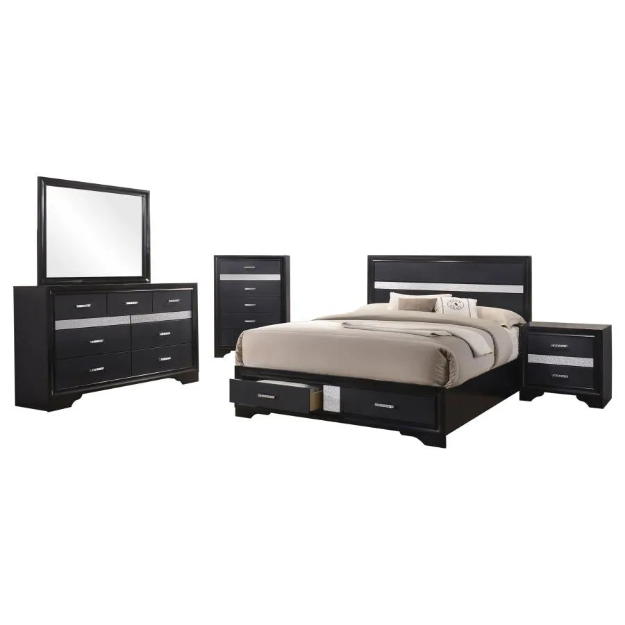 Miranda 5-Piece Queen Platform Storage Bedroom Set by Coaster at Eve Furniture