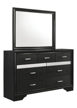 Miranda Black/Rhinestone 7-Drawer Dresser