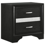 Miranda Black 4-Piece Eastern King Bedroom Set by Coaster at Eve Furniture
