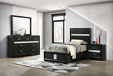 Miranda Black 4-Piece Twin Bedroom Set by Coaster at Eve Furniture