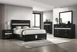 Miranda Black 5-Piece California King Bedroom Set by Coaster at Eve Furniture