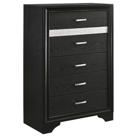 Miranda Black 5-Piece Queen Bedroom Set by Coaster at Eve Furniture