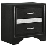 Miranda Black 5-Piece Queen Bedroom Set by Coaster at Eve Furniture