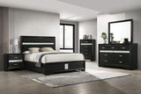 Miranda Black 5-Piece Queen Bedroom Set by Coaster at Eve Furniture