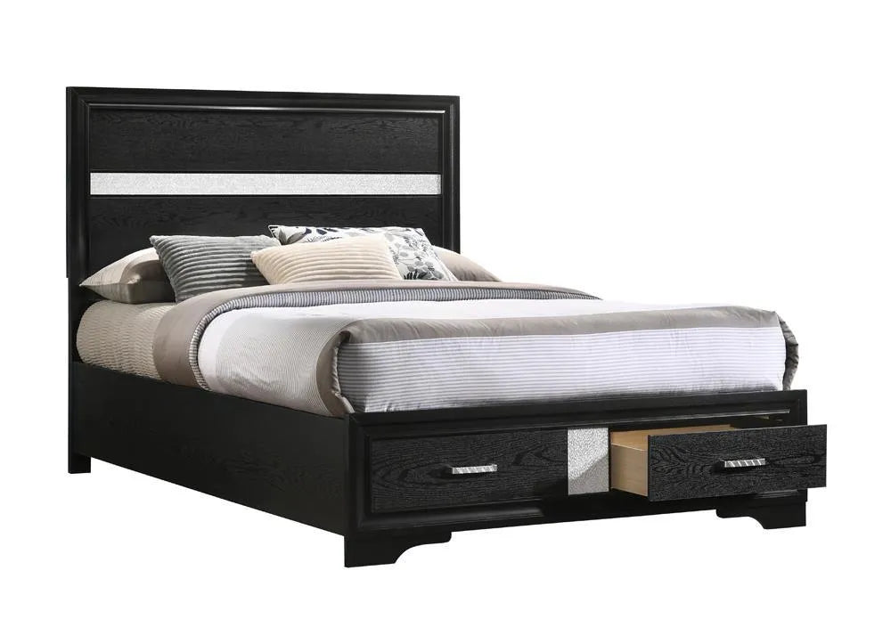 Miranda Black Full Storage Bed by Coaster at Eve Furniture
