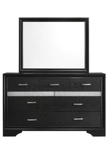 Miranda Black Rectangular Mirror by Coaster at Eve Furniture