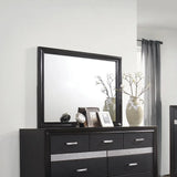 Miranda Black Rectangular Mirror by Coaster at Eve Furniture