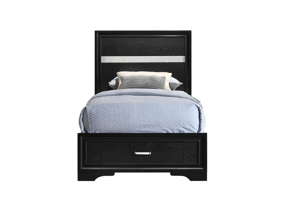 Miranda Black Twin Storage Bed by Coaster at Eve Furniture