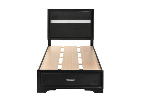 Miranda Black Twin Storage Bed by Coaster at Eve Furniture