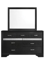 Miranda Black/Rhinestone 7-Drawer Dresser by Coaster at Eve Furniture