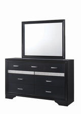 Miranda Black/Rhinestone 7-Drawer Dresser by Coaster at Eve Furniture