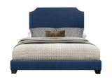 Miranda Blue Queen Upholstered Bed by Homelegance at Eve Furniture