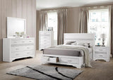 Miranda California King 2-Drawer Storage Bed White by Coaster at Eve Furniture
