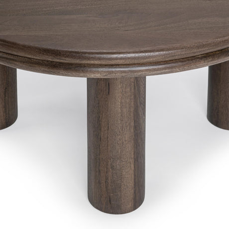 Miranda Cocoa Brown Round Coffee Table by Classic Home at Eve Furniture