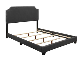 Miranda Dark Gray Full Upholstered Bed by Homelegance at Eve Furniture