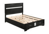 Miranda Black Storage Platform Youth Bedroom Set