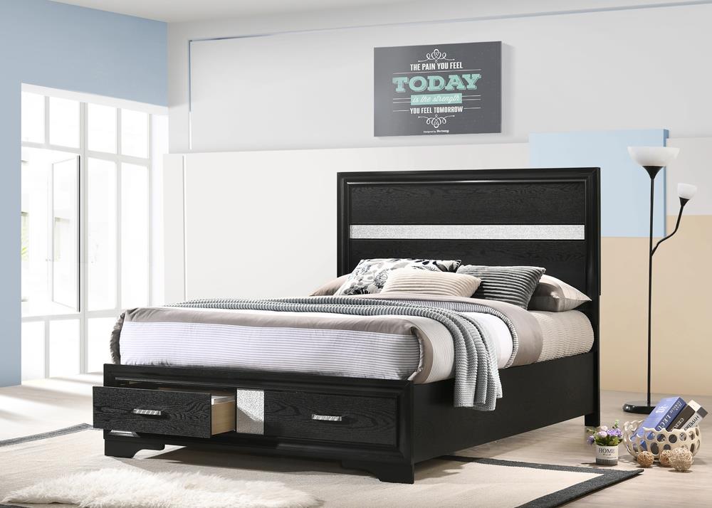 Miranda Full Storage Bed Black