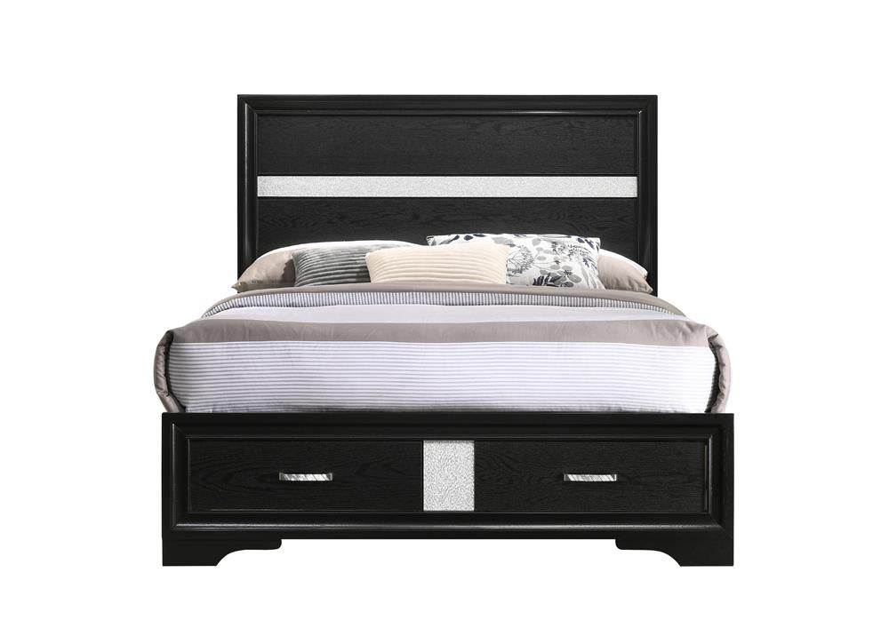 Miranda Full Storage Bed Black