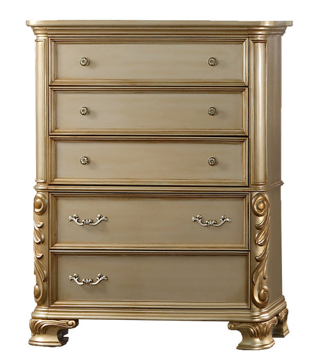 Miranda Gold Bedroom Set by Cosmos Furniture at Eve Furniture