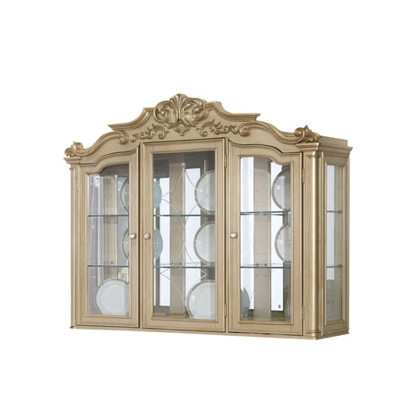 Miranda Dining Hutch-Gold by Cosmos Furniture at Eve Furniture