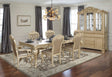 Miranda Dining Hutch-Gold by Cosmos Furniture at Eve Furniture
