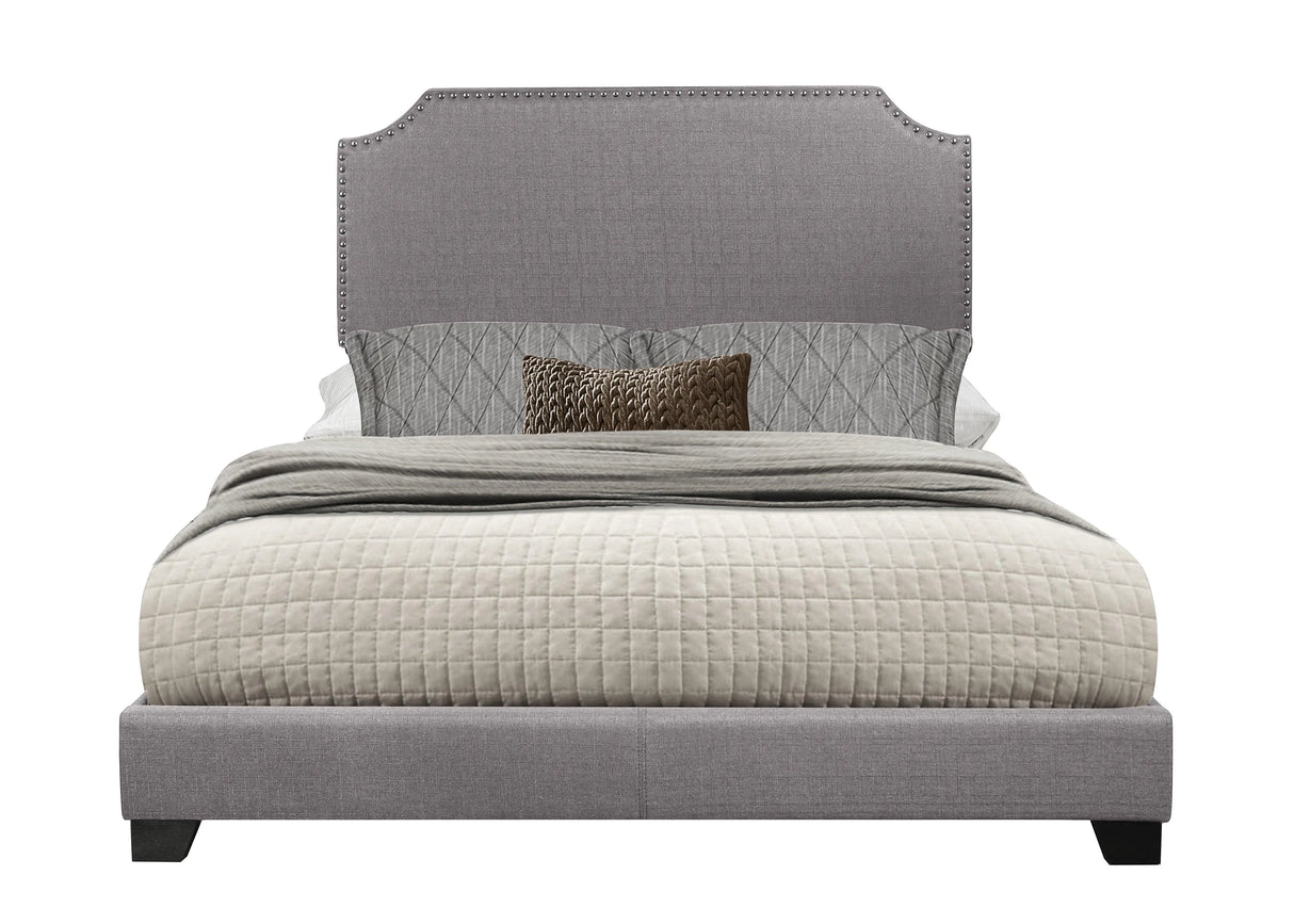 Miranda Gray Full Upholstered Bed by Homelegance at Eve Furniture