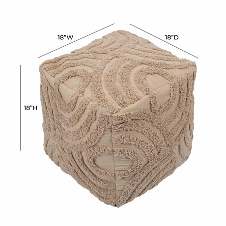 Miranda Knitted Pouf by TOV Furniture at Eve Furniture
