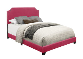 Miranda Pink King Upholstered Bed by Homelegance at Eve Furniture
