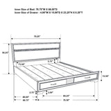 Miranda 4-Piece California King Platform Storage Bedroom Set