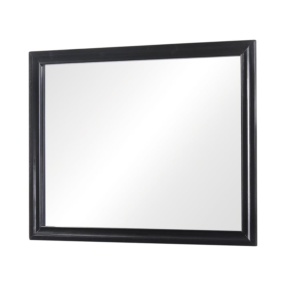 Miranda Black Rectangular Mirror