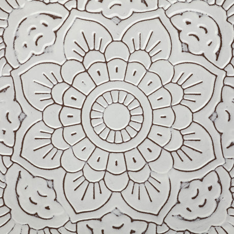 Miranda Set of 2 Stamped Metal Lotus Flower Wall Decor by Mercana at Eve Furniture