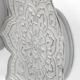 Miranda Set of 2 Stamped Metal Lotus Flower Wall Decor by Mercana at Eve Furniture