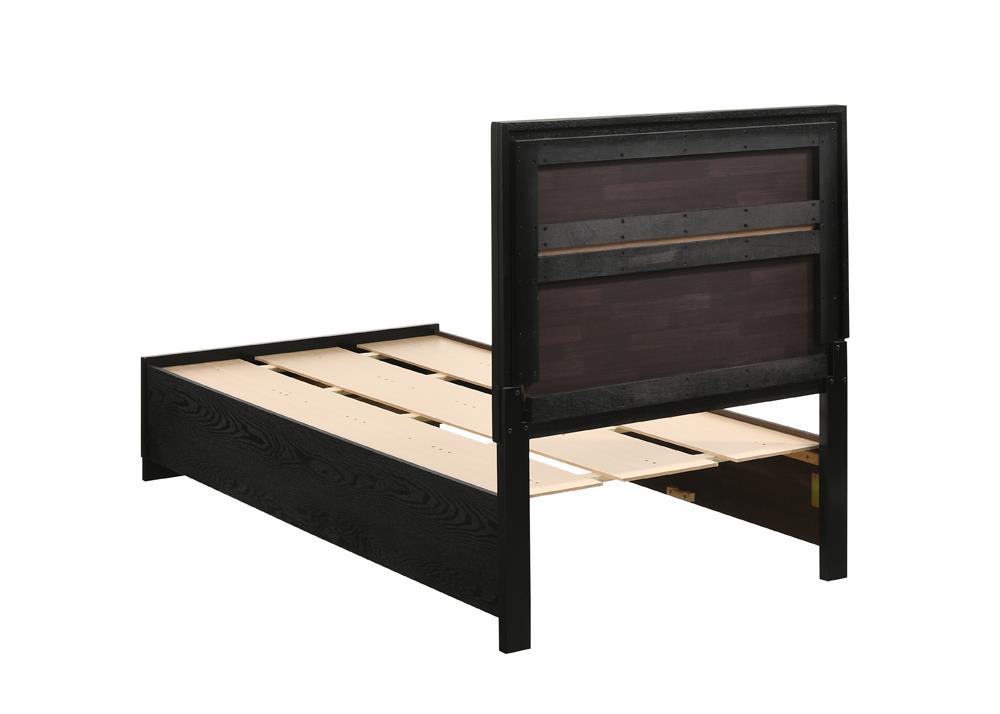 Miranda Twin Storage Bed Black