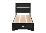 Miranda Twin Storage Bed Black