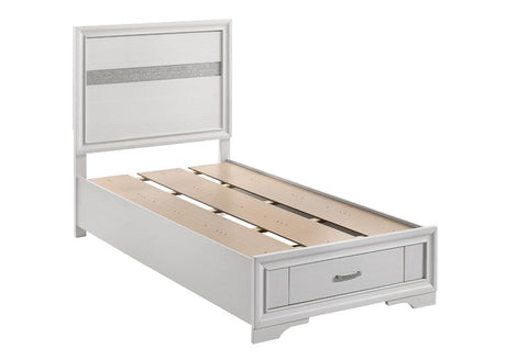 Miranda Twin Storage Bed White