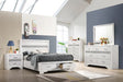 Miranda White 4-Piece Full Storage Bedroom Set by Coaster at Eve Furniture