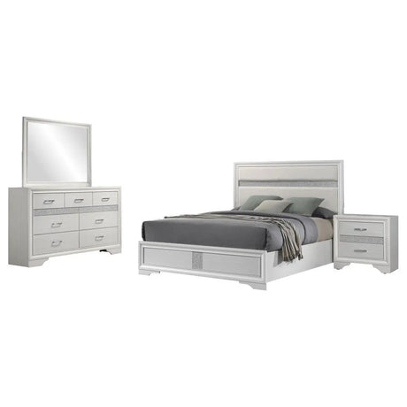 Miranda White 4-Piece Queen Bedroom Set by Coaster at Eve Furniture