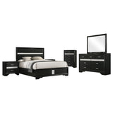 Miranda White 5-Piece Eastern King Bedroom Set by Coaster at Eve Furniture