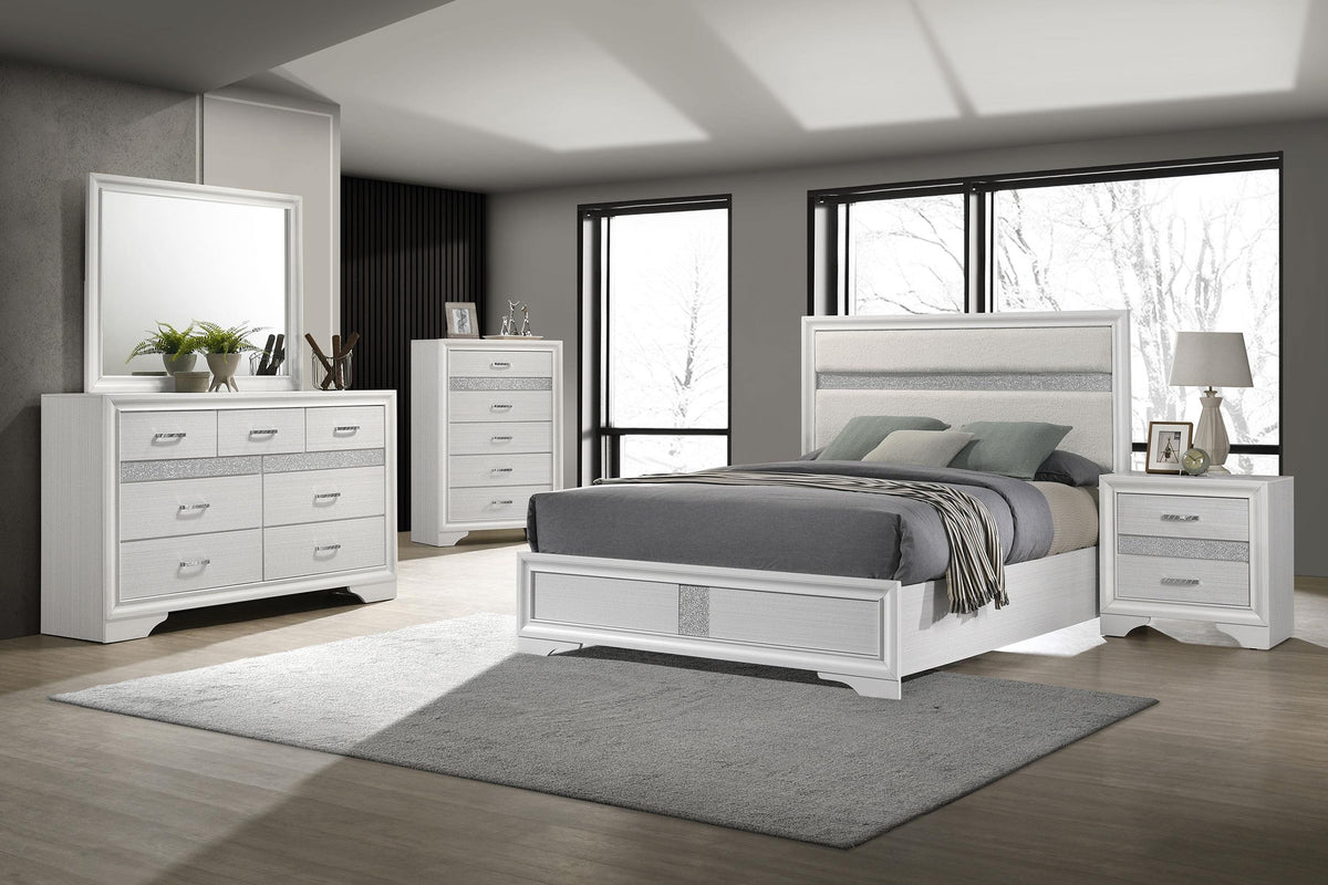 Miranda White 5-Piece Full Bedroom Set by Coaster at Eve Furniture