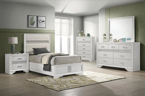 Miranda White 5-Piece Twin Bedroom Set by Coaster at Eve Furniture
