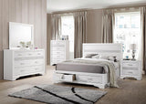 Miranda White Eastern King 2-Drawer Storage Bed by Coaster at Eve Furniture