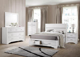 Miranda White Eastern King 2-Drawer Storage Bed by Coaster at Eve Furniture