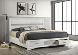 Miranda White Eastern King 2-Drawer Storage Bed by Coaster at Eve Furniture