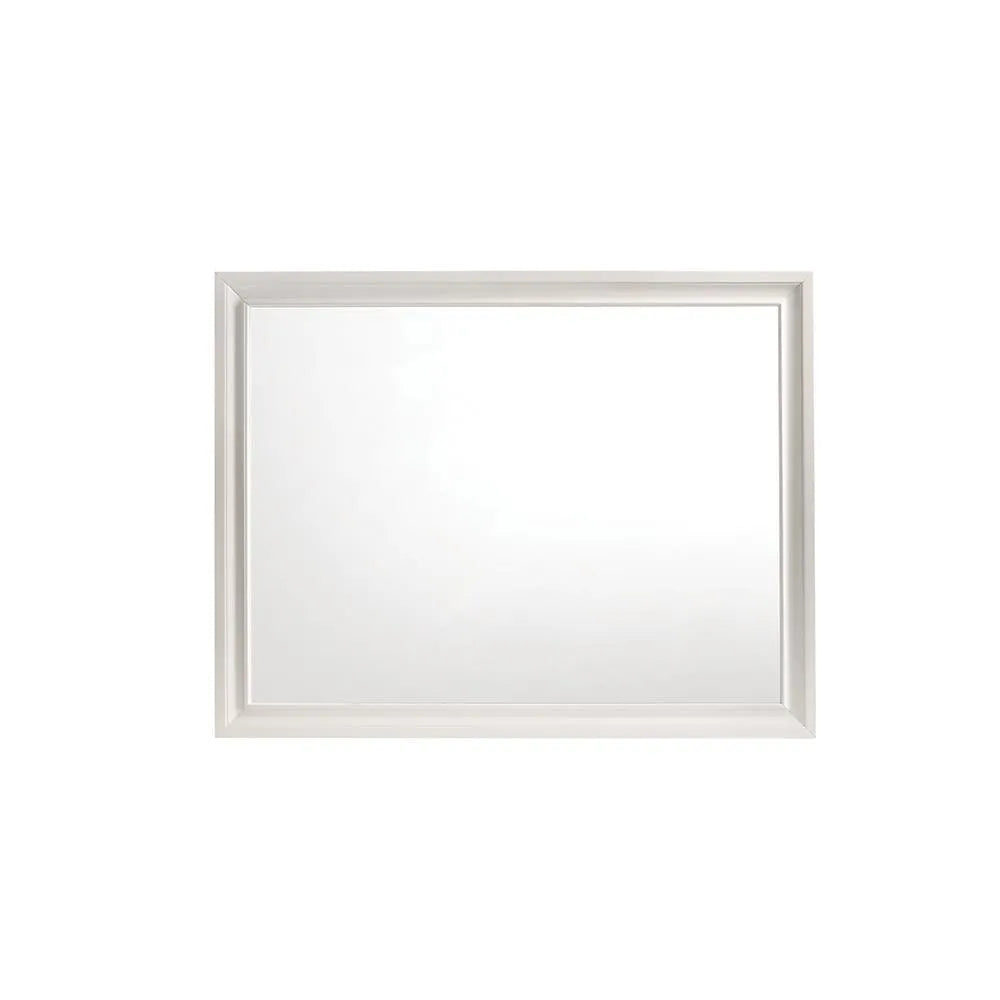 Miranda White Rectangular Mirror by Coaster at Eve Furniture