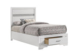 Miranda White Twin Storage Bed by Coaster at Eve Furniture