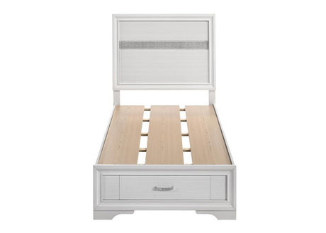 Miranda White Twin Storage Bed by Coaster at Eve Furniture