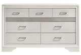 Miranda White/Rhinestone 7-Drawer Dresser by Coaster at Eve Furniture